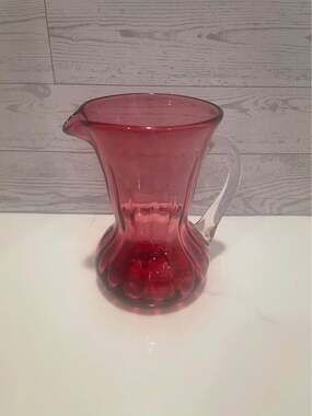 $10 OBO Vintage Cranberry Glass Pitcher